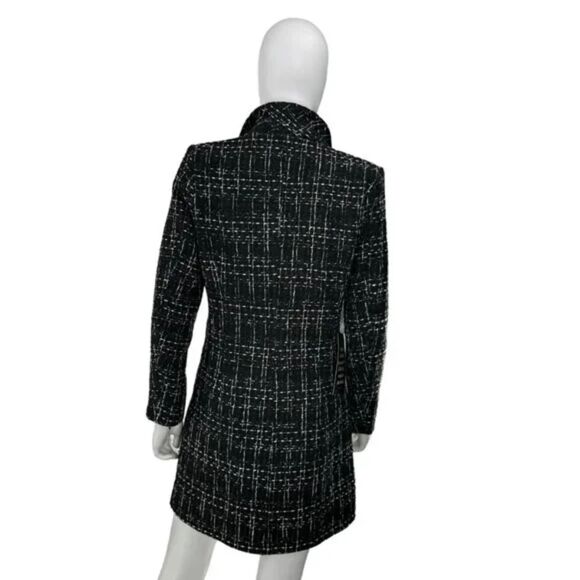 Pomander Place NEW Black Tweed Stacie Long Sleeve Blazer Mini Dress Size X Large - Picture 6 of 6